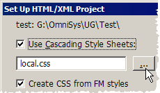 Set Up HTML Project CSS options